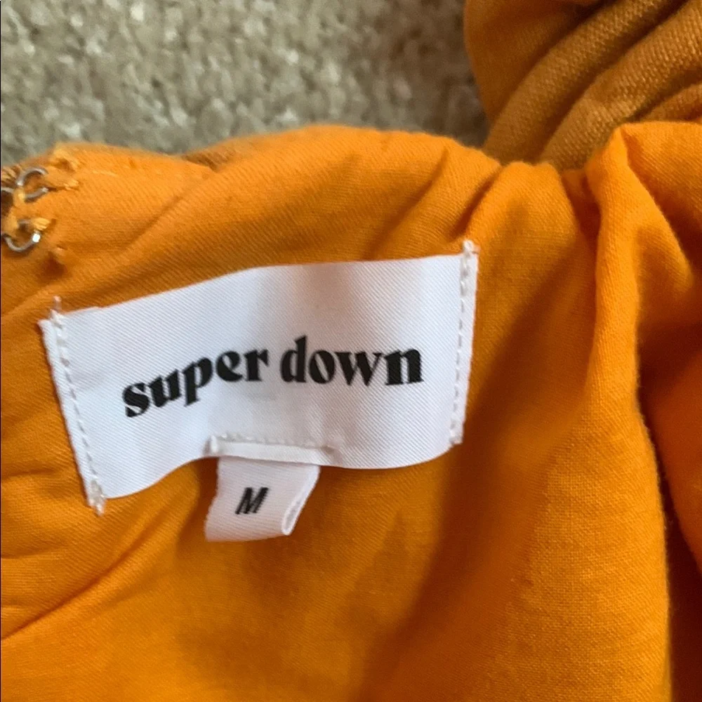 superdown Orange Ruffle Mini Dress - Picture 2 of 4